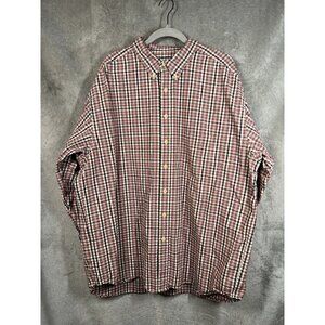 Eddie Bauer Men's Heavy Duty Long Sleeve Button Down XXLT Shirt 100% Cotton 2XLT
